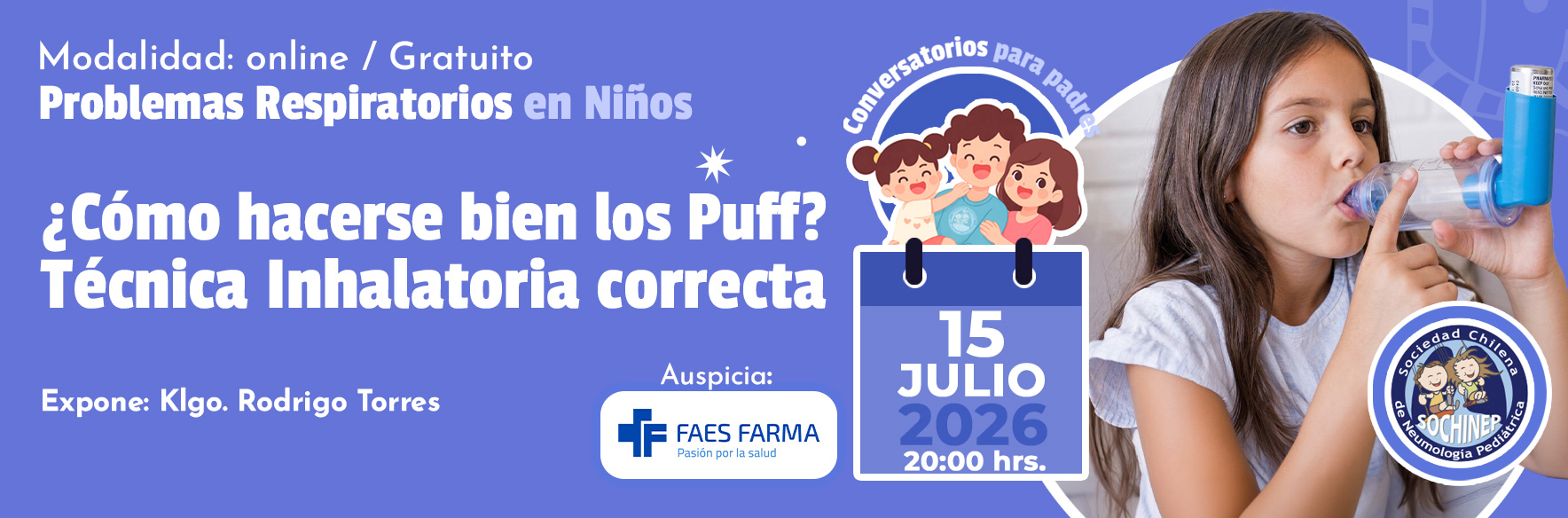 Conversatorios para Padres: ¿Cómo hacerse bien los Puff? Técnica Inhalatoria correcta