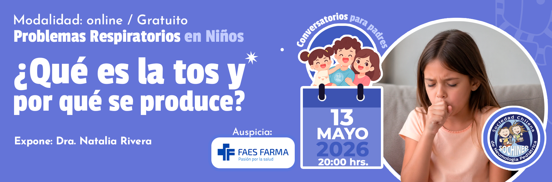 Conversatorios para Padres: “¿Qué es la tos y por qué se produce?”