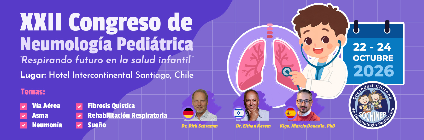 XXII Congreso Chileno de Neumología Pediátrica: “Respirando futuro en la salud infantil”